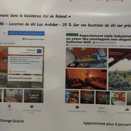 Appartement Tt Confort Au Coeur Des Montagnes Vue Sur Les Montagnes II Wifi Luz-Saint-Sauveur Exterior foto